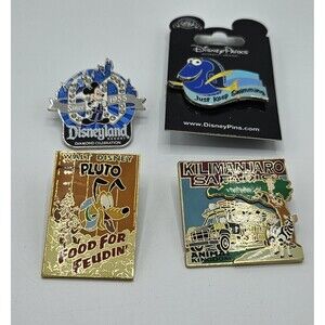 Disney Trading Pins Pluto 90th Anniversary Food for Feudin Kilimanjaro Mickey 60